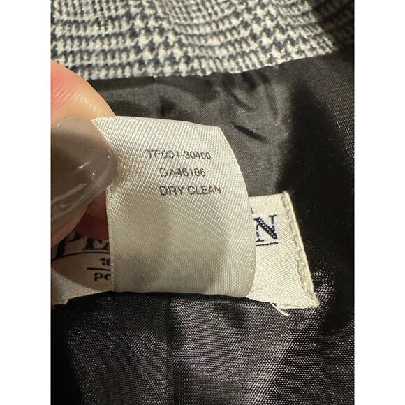 Pendleton Women’s Wool Blazer Gray Houndstooth 4 career work professional preppy - Picture 6 of 16